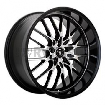 Konig Wheels LA Lace - 15 x 6.5 Black With Natural Face - LA56T04405