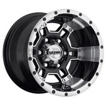 Ultra Wheel Mongoose 178 - 15 x 10 Black With Diamond Cut Accents - 178-5165B