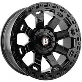 Ballistic Wheels 975 Moab - 20 x 9 Black With Natural Accents - 975290050-12GB