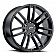 Ultra Wheel Ghost 441 - 22 x 9.5 Black - 441-2284BK+25