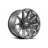 Grid Wheel GD05 - 20 x 10 Black With Natural Accents - GD0520100870G225