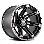 Grid Wheel GD12 - 24 x 14 Black - GD1224140870T725