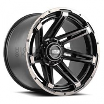 Grid Wheel GD12 - 24 x 14 Black - GD1224140870T725