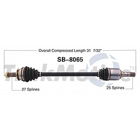 TrakMotive CV Axle Shaft - SB-8065