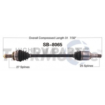 TrakMotive CV Axle Shaft - SB-8065