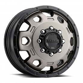 Ultra Wheel Warlock Dually 017 - 17 x 6.5 Dark Bronze With Black Lip - 017-7692FBZ