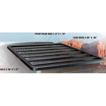 Overland Vehicle Systems Roof Rack - Rectangular 60 Inch x 56 Inch - 22010701