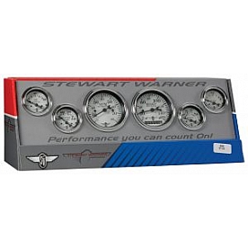 Stewart Warner Gauge Fuel Level/ Oil Pressure/ Speedometer/ Tachometer/ Voltmeter/ Water Temp 82222
