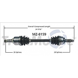 TrakMotive CV Axle Shaft - MZ-8159