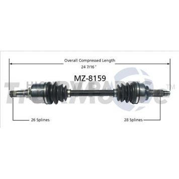 TrakMotive CV Axle Shaft - MZ-8159