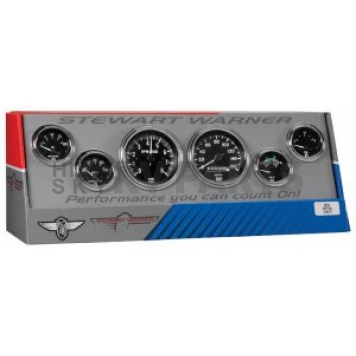 Stewart Warner Gauge Fuel Level/ Oil Pressure/ Speedometer/ Tachometer/ Voltmeter/ Water Temp 82218