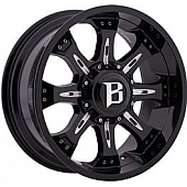 Ballistic Wheels 973 Scorpion - 20 x 9 Black With Natural Accents - 973290267+00GBX