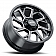 Ultra Wheel 120 Patriot - 18 x 9 Black With Natural Accents - 120-8950BM+18