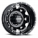Ultra Wheel Warlock Dually 017 - 17 x 6.5 Black With Natural Accents - 017-7699RBM