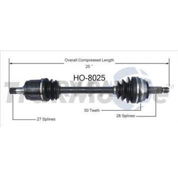 TrakMotive CV Axle Shaft - HO-8025
