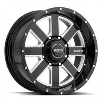 SOTA Offroad Wheel AWOL - 20 x 9 Black With Natural Accents - 569DM20998