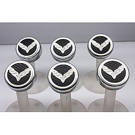 American Car Craft Fluid Cap Cover Set 053014YLW