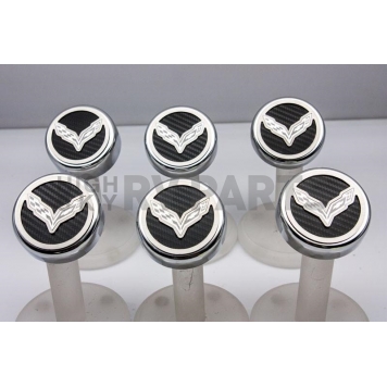 American Car Craft Fluid Cap Cover Set 053014YLW