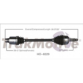 TrakMotive CV Axle Shaft - HO-8229