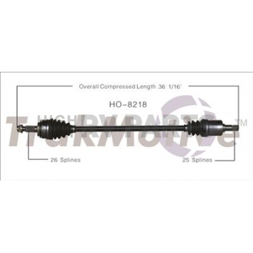 TrakMotive CV Axle Shaft - HO-8218