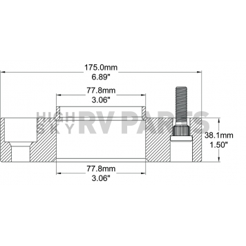 Coyote Wheel Accessories Wheel Adapter - 6550-6550H-C125-1