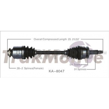 TrakMotive CV Axle Shaft - KA-8047