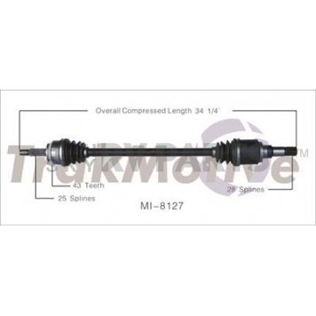 TrakMotive CV Axle Shaft - MI-8127