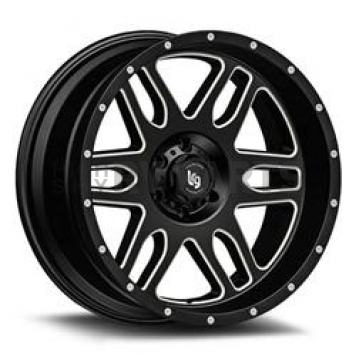 LRG Wheels Squadron 116 - 20 x 10 Black With Natural Accents - 621073924N