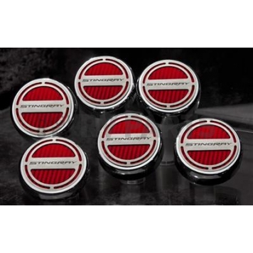 American Car Craft Fluid Cap Cover Set 053020RD