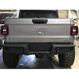 Iron Cross Bumper 1-Piece Stubby Base Steel Black - GP2004