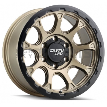 Dirty Life Race Wheels 9307 Drifter - 17 x 8.5 Gold With Black Lip - 9307-7883MGD