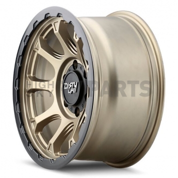 Dirty Life Race Wheels 9307 Drifter - 17 x 8.5 Gold With Black Lip - 9307-7883MGD-1