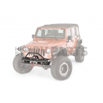 Warn Bumper Elite Series 1-Piece Design Steel Black - 101450