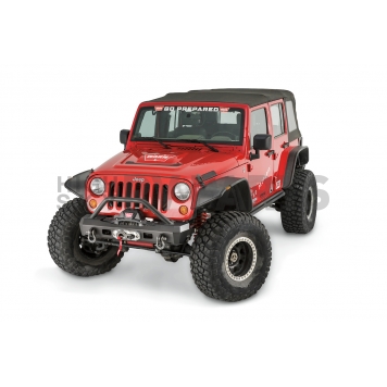 Warn Bumper Elite Series 1-Piece Design Steel Black - 101450-1
