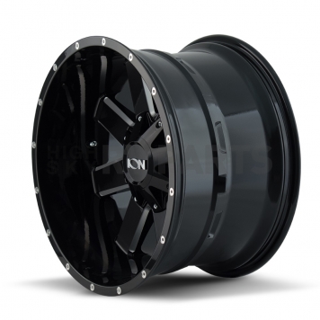 ION Wheels Series 141 - 20 x 10 Black With Natural Accents  - 141-2176M-1