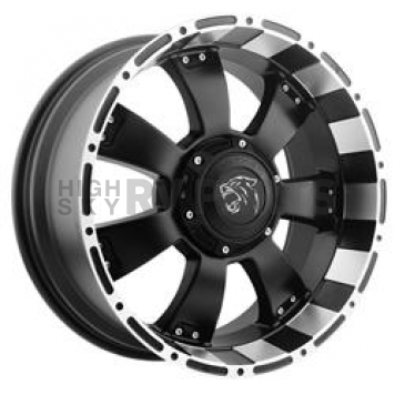 Ballistic Wheels Series 815 - 17 x 9 Black With Natural Accents - 815790267+00FBLM