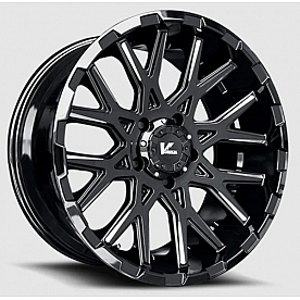 Wheel Replica VR10 Recoil - 22 x 12 Black With Natural Accents - VR10-2215844GBM