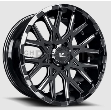 Wheel Replica VR10 Recoil - 22 x 12 Black With Natural Accents - VR10-2215844GBM