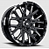 Wheel Replica VR10 Recoil - 22 x 12 Black With Natural Accents - VR10-2215844GBM