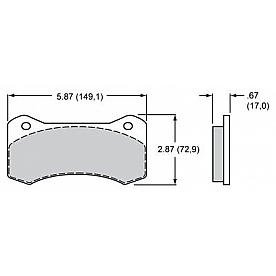 Wilwood Brakes Brake Pad - 150-9488K