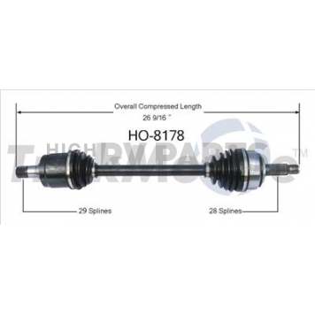 TrakMotive CV Axle Shaft - HO-8178
