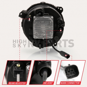 ANZO USA Headlight Assembly Set Of 2 - 111466-4