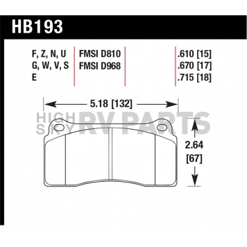 Hawk Performance Brake Pad - HB193Z.670-1