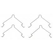 Raybestos Brakes Disc Brake Pad Drag Reduction Clip - H6006