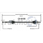 TrakMotive CV Axle Shaft - CH-8108