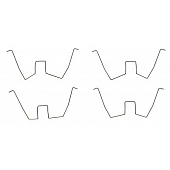 Raybestos Brakes Disc Brake Pad Drag Reduction Clip - H6010