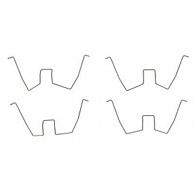 Raybestos Brakes Disc Brake Pad Drag Reduction Clip - H6010