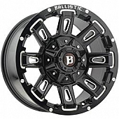 Ballistic Wheels 958 Ravage - 20 x 9 Gloss Black With Natural Accents - 958290267+12GBX