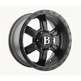 Ballistic Wheels 962 Slayer - 20 x 9 Black - 962290060-12FB
