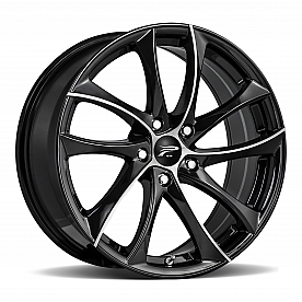 Ultra Wheel Gyro 438 - 18 x 8 Black With Diamond Cut Face - 438-8866U+40